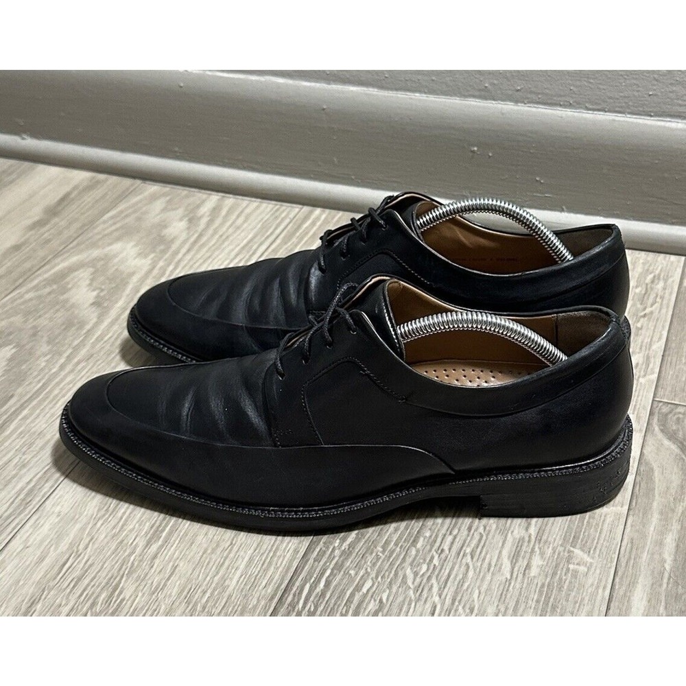 Cole Haan Warren Apron Toe British Oxfords Black Dress Shoes Men's Sz 10.5
